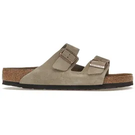 Birkenstock Arizona Weichbettung Veloursleder schmal taupe 37