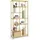 VASAGLE Bücherregal 30 x 80 x 180 cm Gold/Transparent