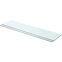 Kavolet 2pcs 90x20 cm Glasboden Glasscheibe Glasplatte Glasregal Transparent Regalboden Glas Einlegeboden Glasablage für Badezimmer Wandregal Badablage 8 mm stärke