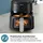 Philips 2000 Series Airfryer NA221/00 schwarz/silber 4,2 L mit Sichtfenster