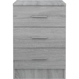 vidaXL Nachttisch Grau Sonoma 38x35x56 cm Holzwerkstoff