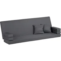 gardenson Kissenset-Hollywoodschaukel Anthrazit 3-Sitzer