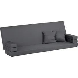gardenson Kissenset-Hollywoodschaukel Anthrazit 3-Sitzer