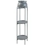 [en.casa] Blumenständer Altena 94,5 x 27 x 27 cm Grau