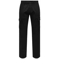 ONLY & SONS Cargohose ONSEDGE-ED CARGO LOOSE PANT schwarz 30