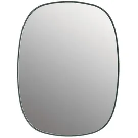 Muuto Framed Spiegel, small, dunkelgrün / glasklar