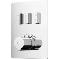 Steinberg Serie 390 Fertigmontageset, für Unterputzthermostat 3/4, slidetronic, für