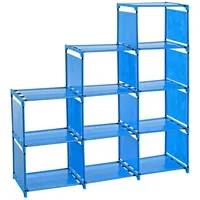 Estexo Bücherregal 9 Fächer 9 x 30 x 180 cm Blau