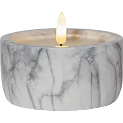 Star LED-Kerze 'Flamme Marble', Marmoroptik