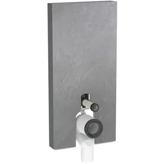 Geberit Monolith Sanitärmodul für Stand-WC, 101cm, Schiefer, S. Alu SW-chrom