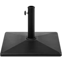 Beliani Schirmständer Beton 50 x 50 cm Schwarz