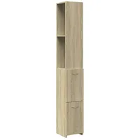 VidaXL Badschrank Sonoma-Eiche 25x26,5x170 cm Holzwerkstoff