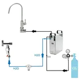 bietal® Tafelwasseranlage BieTal® Set Wasserhahn 1-Wege TWA-200 ohne Kühlung ohne Filter