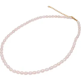 FIRETTI Perlenkette Schmuck Geschenk Messing Gold/Weiß 41
