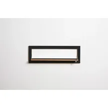 Ambivalenz Fläpps Wandregal 80 x 27 cm Schwarz