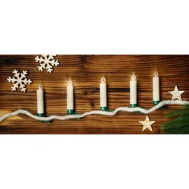 Krinner Lumix Superlight Mini Basisset, 12 LED Kerzen, elfenbein