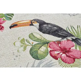 HANSE HOME Outdoorteppich Tropical Dream, rechteckig, Höhe: 3 mm, In-& Outdoor, Teppich, Wetterfest, Balkon, Garten, Wohnzimmer, Floral beige|bunt 200 cm x 285 cm x 3 mm