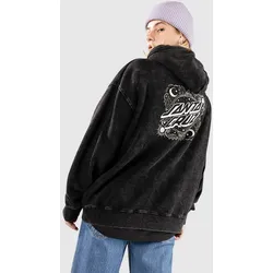 Santa Cruz Ornate Dot Hoodie black acid wash Gr. 6