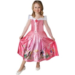 Rubie ́s Kostüm Disney Prinzessin Dornröschen Dream Kinderkostüm, Traumhaftes Prinzessinnenkleid mit Szenen aus dem Disney-Spielfilm rosa 128