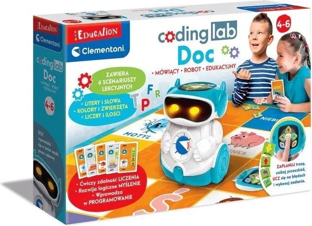 Clementoni Doc – Lernroboter, der das Programmieren lernt – 50730