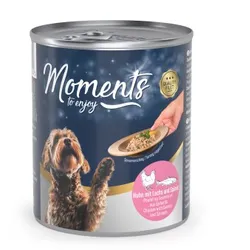 MOMENTS Adult 6x220g Huhn mit Lachs & Spinat