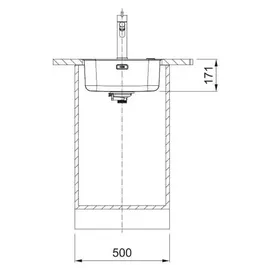 Franke Smart SRX 210-40 rechts Einbau Edelstahl gebürstet Handbetätigung 441 x 441 mm