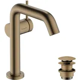 Hansgrohe Tecturis S A 139mm, m Pus-Op-Abl, brush. bron