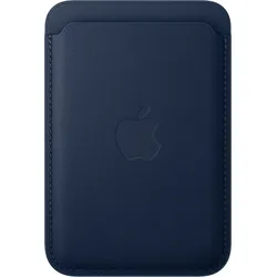 Apple Smartphone-Hülle iPhone Feingewebe Wallet mit MagSafe Apple tiefblau