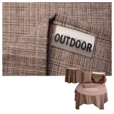 Tischdecke SAISON Outdoor Lachs Rund 145 cm Tischdecke, knitterfrei; bügelfrei; rosa rund | Ø 145 cm x 0 cm x 0 cm