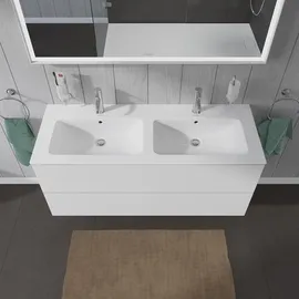 Duravit Waschtischunterschrank 2 Auszüge 129 x 55 x 48,1 cm Grau Matt