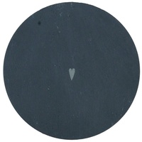 Platzset, räder Dining Schieferplatte Herz Untersetzer 32 cm schwarz, Räder, (1-St) grau