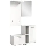 VCM Garderobe PREGO 110x191x37 cm weiß