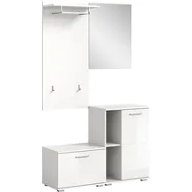 VCM Garderobe PREGO 110x191x37 cm weiß