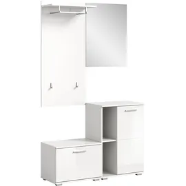 VCM Garderobe PREGO 110x191x37 cm weiß