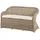 Beliani Gartenbank 150 cm Beige