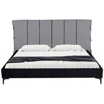 Hti-Living HTI-Living, Bett, Doppelbett 180 x 200 cm Roxbury Hahnentritt Schwarz-Weiss (180 x 200 cm)