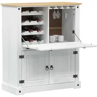 vidaXL Weinschrank 97 x 45 x 114 cm Weiß