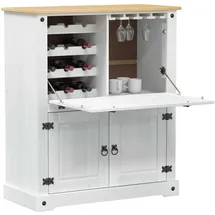 vidaXL Weinschrank 97 x 45 x 114 cm Weiß