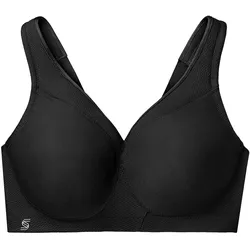 GLAMORISE Nahtloser MagicLift-Sport-BH - Schwarz Unterwäsche   Damen 