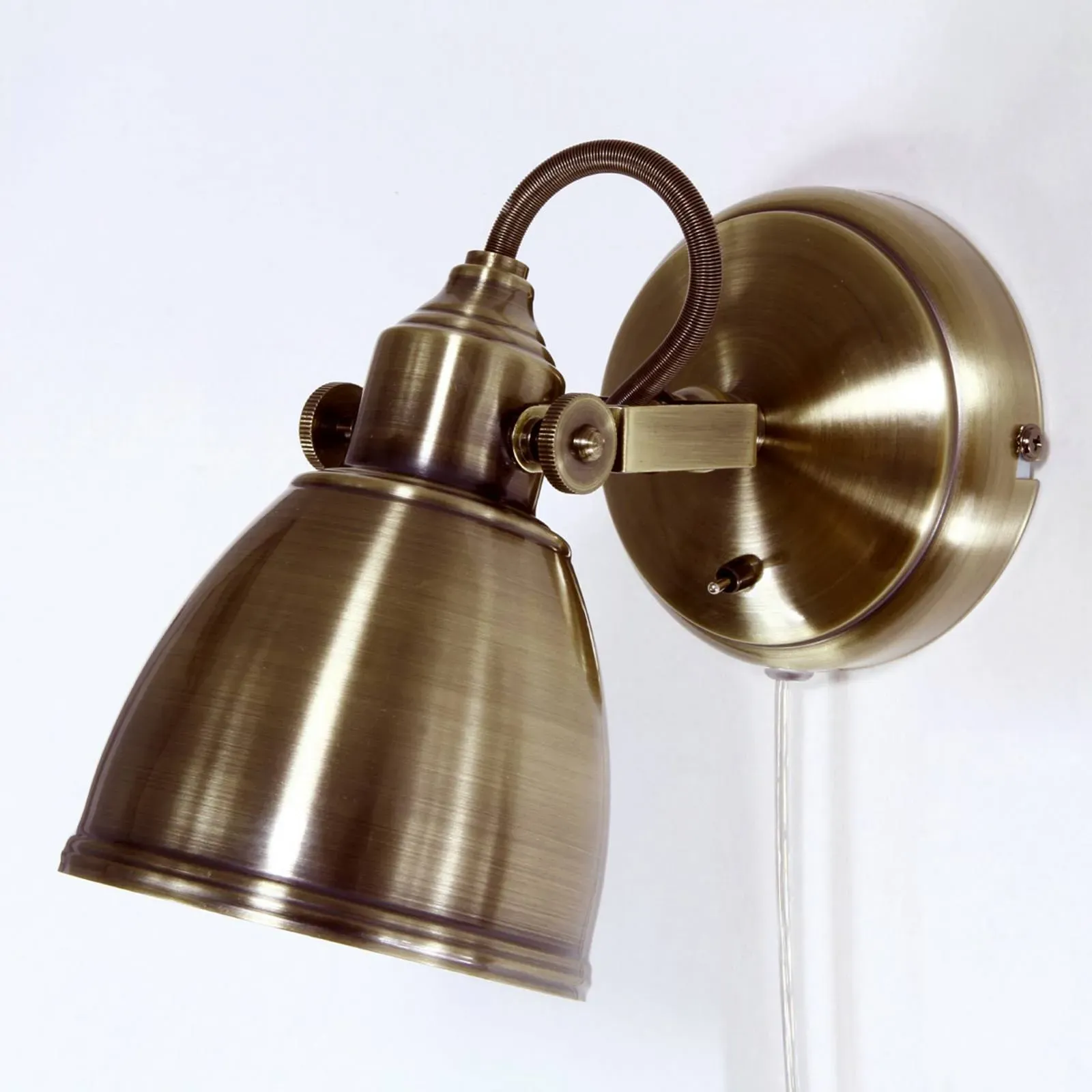 Markslöjd Wandlampe FJÄLLBACKA, dimmbar, bronze / altmessing, für Wohn- / Esszimmer, Metall, Antik, Wandleuchte, Wandlampe Innen - 19.5 cm - 12 cm - 17 cm