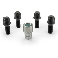 H&R Felgenschloss-Set M14x1,50x27mm Kugelbund Schwarz