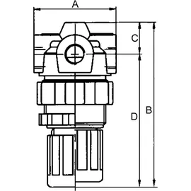 Riegler Druckregler »Standard-mini« inkl. Mano, BG 0, G 1/4, 0,5 - 10 bar