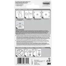 Command 3M 17024 CommandTM Poster Strips (L x B) 46mm x 15mm Weiß Inhalt: 12St.