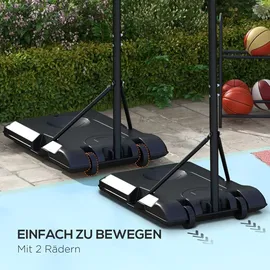 sportnow Basketballkorb 179-209 cm Mehrfarbig