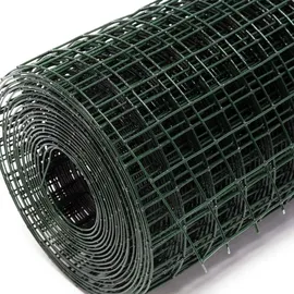 Wiltec Maschendrahtzaun 1x25 m 100 cm Grün