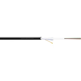 Digitus DK-39081-U Lichtwellenleiter A/I-DQ (ZN) BH 9/125 OS2 8 Fasern Innen/Außen, LSZH, Dca, schwarz, Meterware