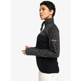 Roxy Sayna Half Zip True Black Roxygram Tonal M