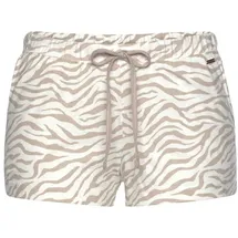 LASCANA Schlafshorts Animalprint Beige 36/38