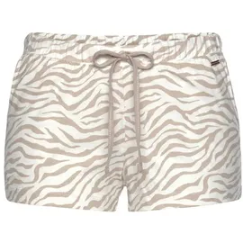 LASCANA Schlafshorts Animalprint Beige 36/38