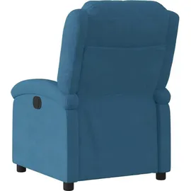 vidaXL Relaxsessel Blau Samt